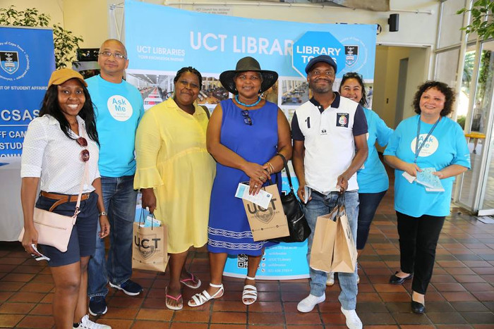 UCT Libraries Information stand, Leslie Social Science Building