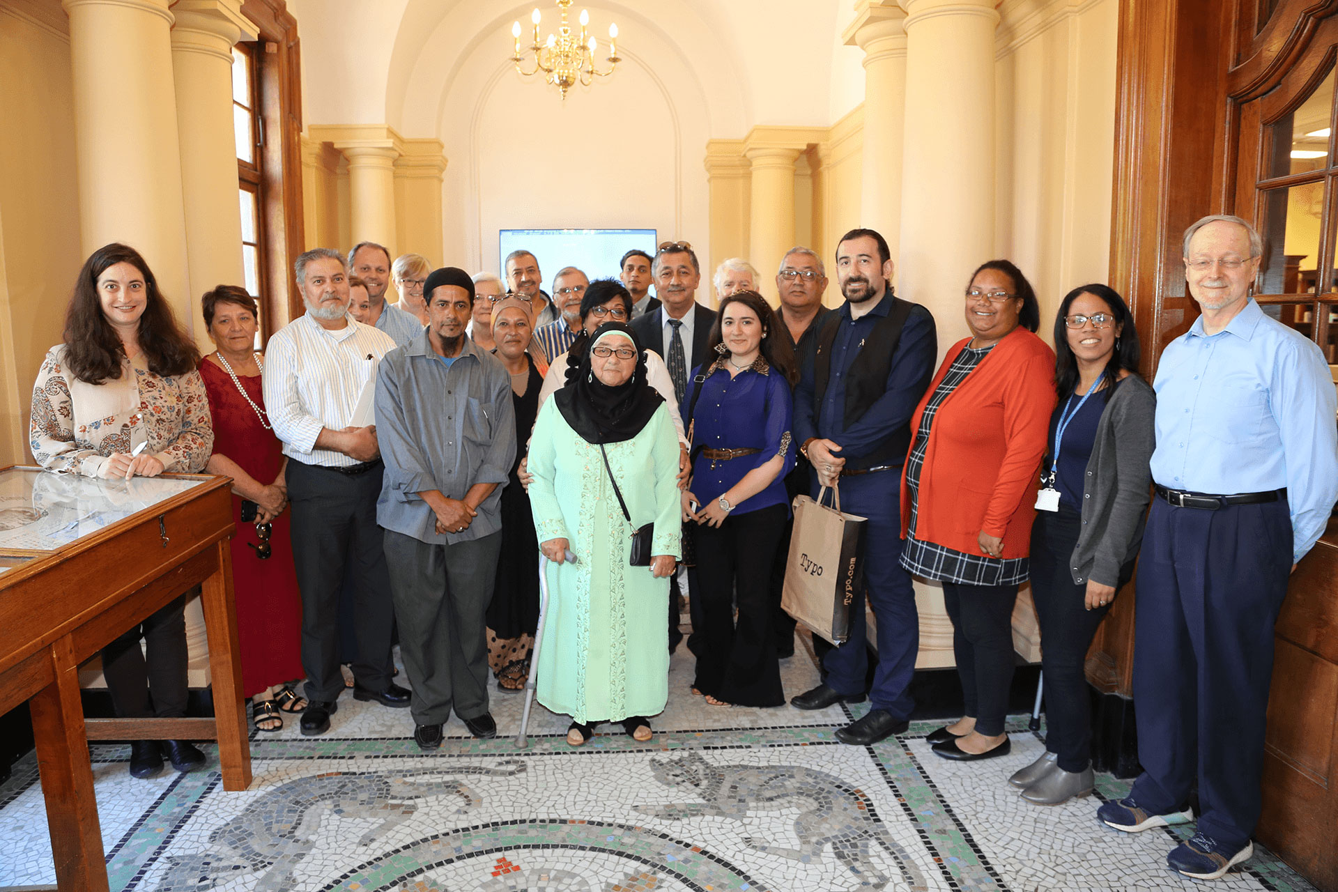 Guests and staff at launch of Ottoman traces in UCT Libraries Special Collections