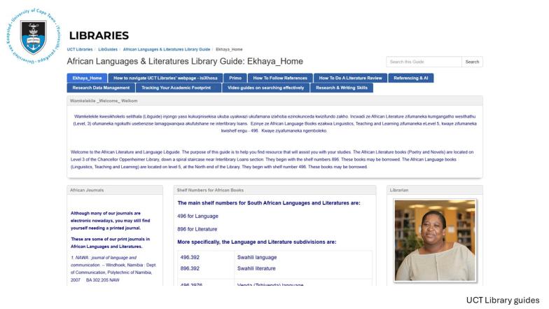 Xhosa Libguide