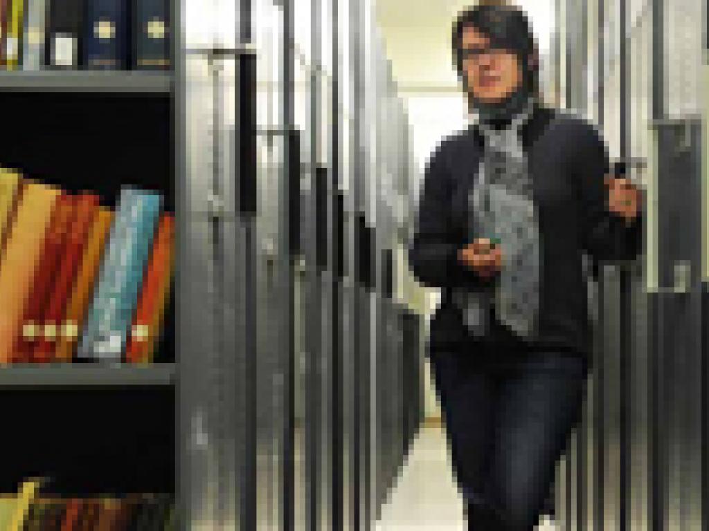 Renate Meyer in the UCT Libraries' archives. Renate Meyer in the UCT Libraries' archives.