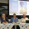 Photo from Contested Karoo Book launch of the conversation on the book between Professors Emma Archer, Cherryl Walker and Timm Hoffman