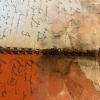 Water damage to manuscript