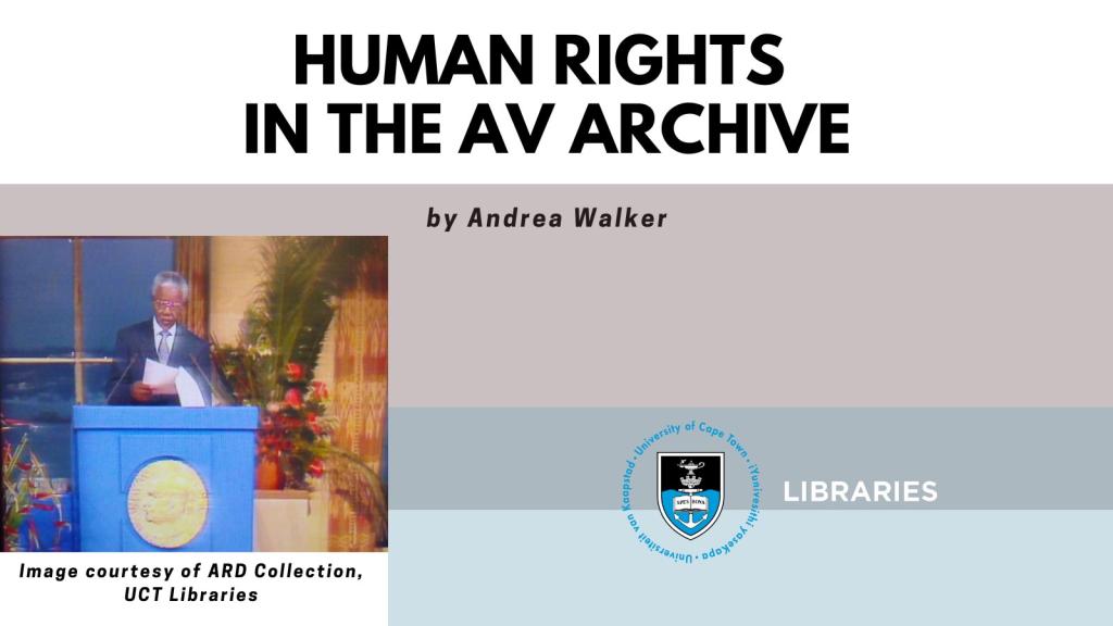 Human Rights in the AV Archive poster